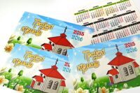 Печать карманных календарей недорого в Минске